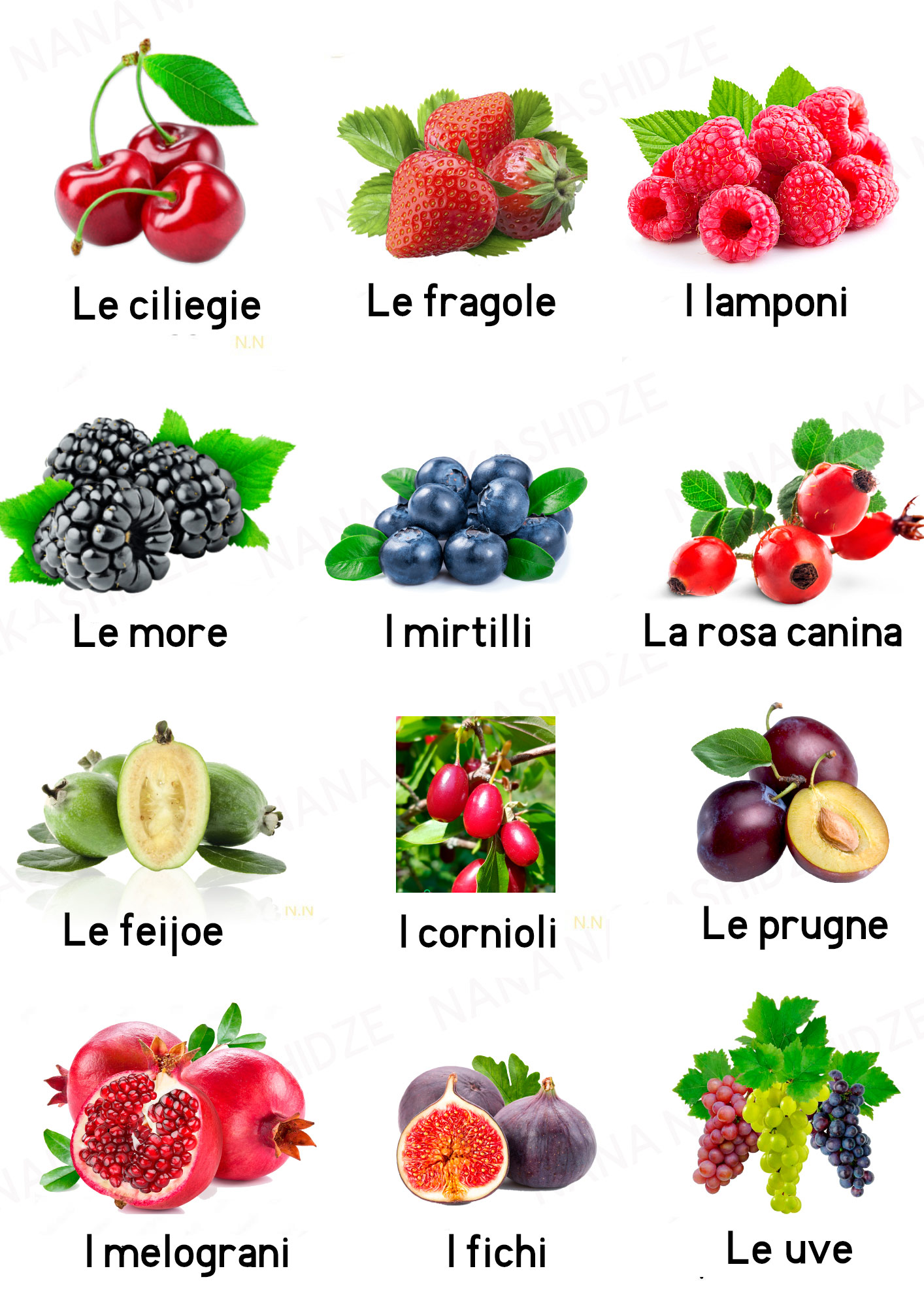 La frutta - ხილი